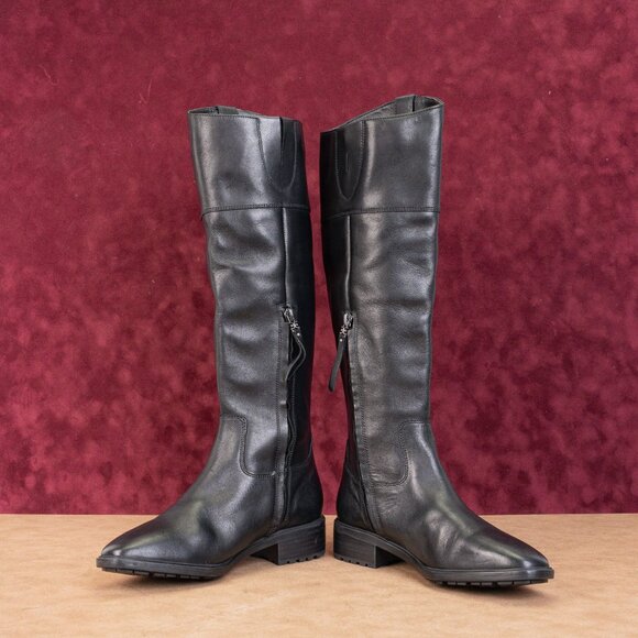 Sam Edelman Wmn Drina Black Leather Fashion Equestrian Riding Knee Boots sz 6.5M - Picture 3 of 10